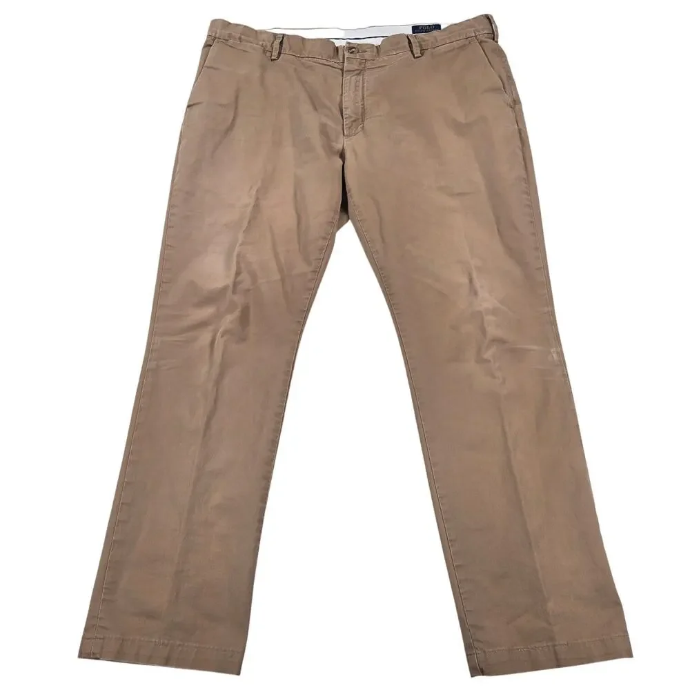 Polo Ralph Lauren Stretch Slim Fit Chino Khaki Pants Men's Size 40